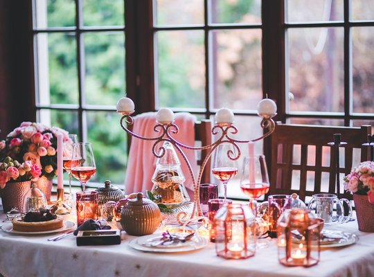 テーブルの写真